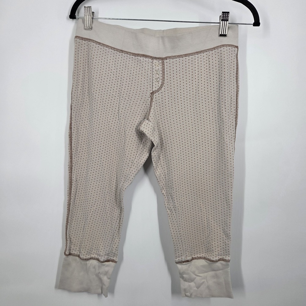 Vintage PINK Victoria's Secret lounge pants Cropped Thermal SZ S Country Y2K